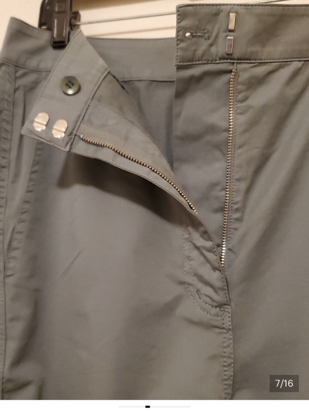 Tibi Garment Dyed Silky Cotton Sid Pants Size 29 Green Limestone - Picture 4 of 7